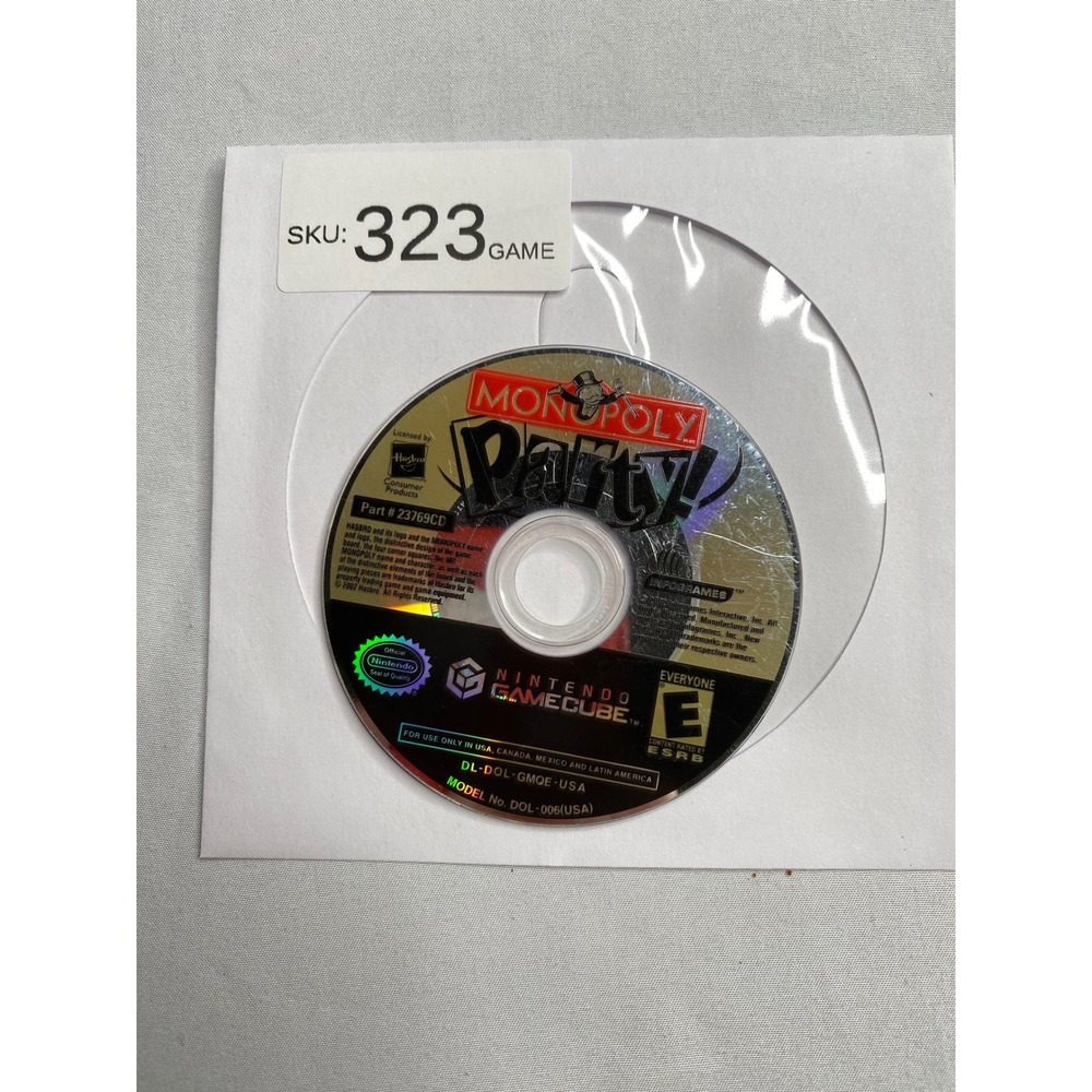 Monopoly Party Nintendo GameCube Game Disc Only